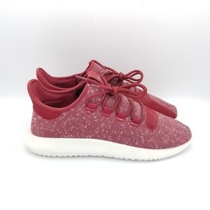 Adidas Tubular Shadow College Burgundy Mens Athletic Sneakers Red Size 9.5